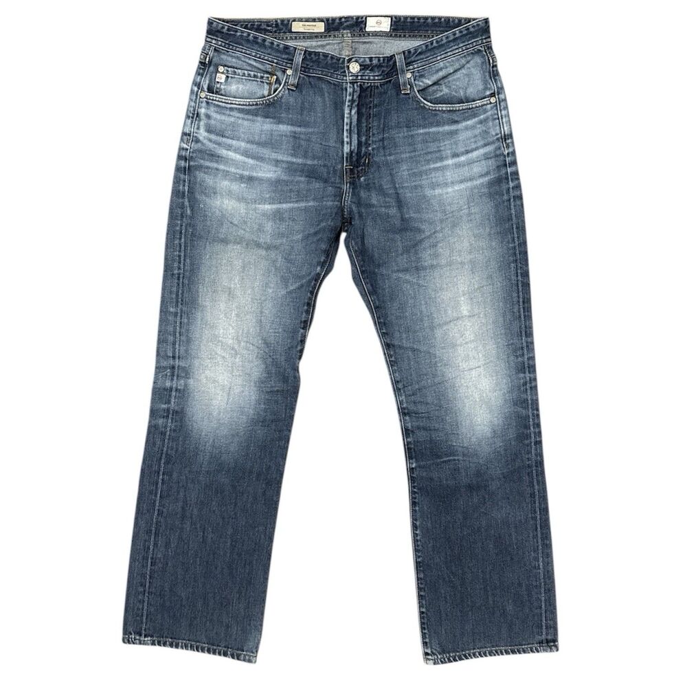 Adriano Goldschmied AG Jeans The Protege Straight Leg Men 36X31 Blue Denim USA